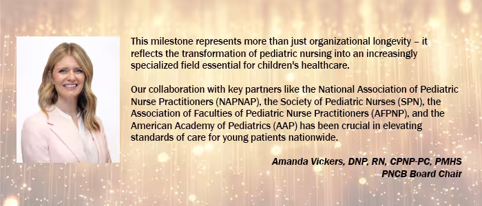 50th Anniversary Message from Amanda Vickers, PNCB Board Chair