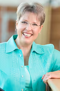 Caucasian female nursing professor